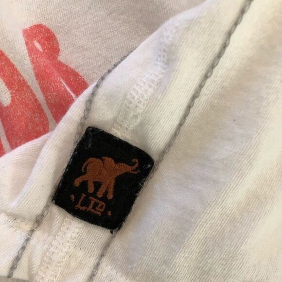 White Graphic Lace-Up Women Top - Picture 4 of 4